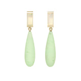 DECO MAXI DROP OPALE + CRISOPRASIO ORECCHINI