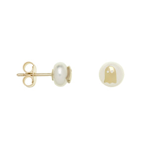 MINI BOLD FANTASMA PERLA ORECCHINI
