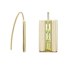 Load image into Gallery viewer, DECO CENTRAL PERIDOT EARRINGS
