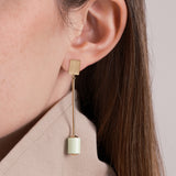 DECO CILINDRO CRISOPRASIO ORECCHINI