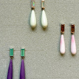 DECO MAXI DROP CRISOPRASIO + FOSFOSIDERITE ORECCHINI