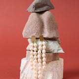 BARRA PERLA OVALE ORECCHINI