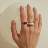 MINI CORAZON ROSSO ANELLO