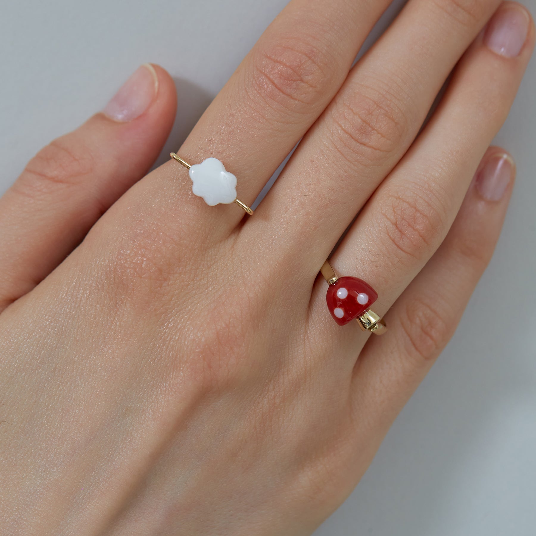 L'AMANITA RED + WHITE RING