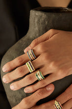 Load image into Gallery viewer, DECO CENTRAL PERIDOT + AMETHYST RING
