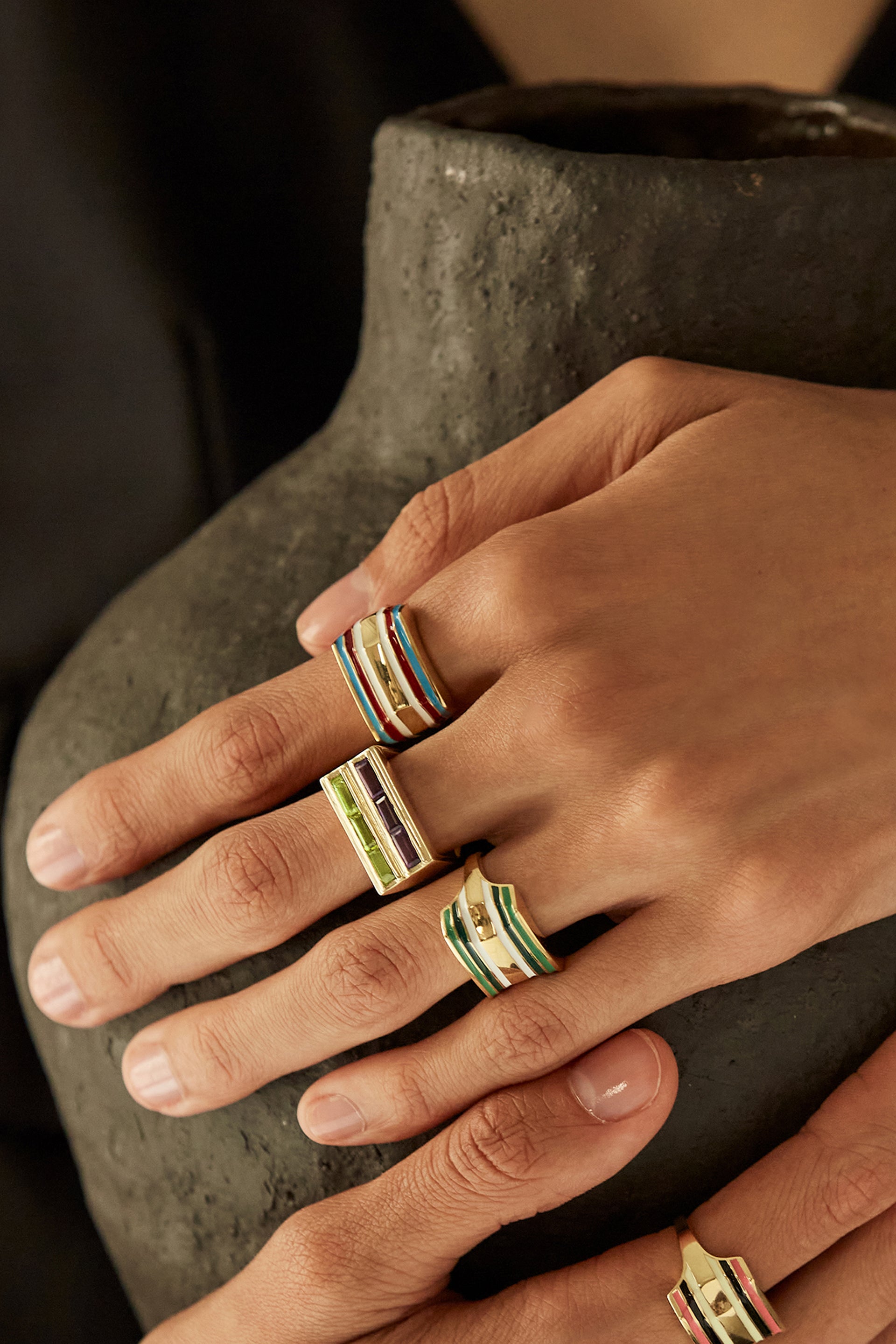 ALIITA リング TRIO FLOR PERLA RING TRIO FLOR PERLA RING – ALIITA
