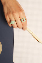 Load image into Gallery viewer, DECO EMPANADA CHRYSOPRASE RING
