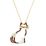 MIAU ENAMEL CALICO NECKLACE