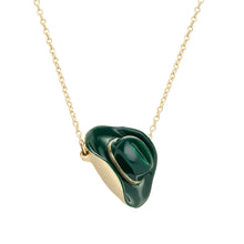 Load image into Gallery viewer, COWBOY HAT GREEN NECKLACE
