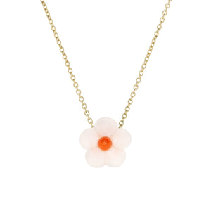 MINI DAISY WHITE NECKLACE