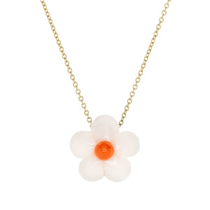 DAISY WHITE NECKLACE