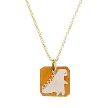Load image into Gallery viewer, MINI CAMEO DINO NECKLACE
