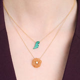 DINO CUT MALACHITE NECKLACE