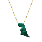 DINO CUT MALACHITE NECKLACE