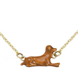 PERRITO PELOTA CARAMEL NECKLACE