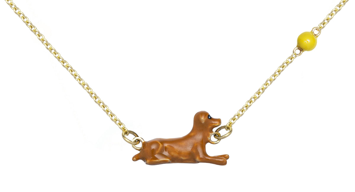 PERRITO PELOTA CARAMEL NECKLACE – ALIITA
