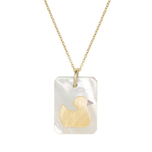 CAMEO PERLA PATITO COLLANA
