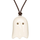 MAXI FANTASMA WHITE SILVER NECKLACE