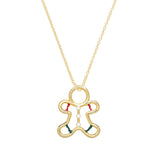 GINGERMAN COOKIE ENAMEL NECKLACE