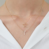 ESTRELLA ENAMEL PINK NECKLACE
