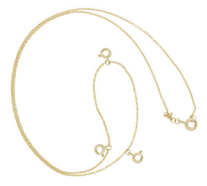 ROLO CHAIN NECKLACE WITH CLASPS