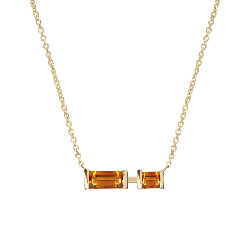 ALIITA ネックレス PERFUME GOTA CITRINE NECKLACE BI GOTA TOURMALINE + CITRINE NECKLACE – ALIITA