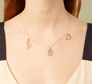 ROLO CHAIN NECKLACE WITH CLASPS