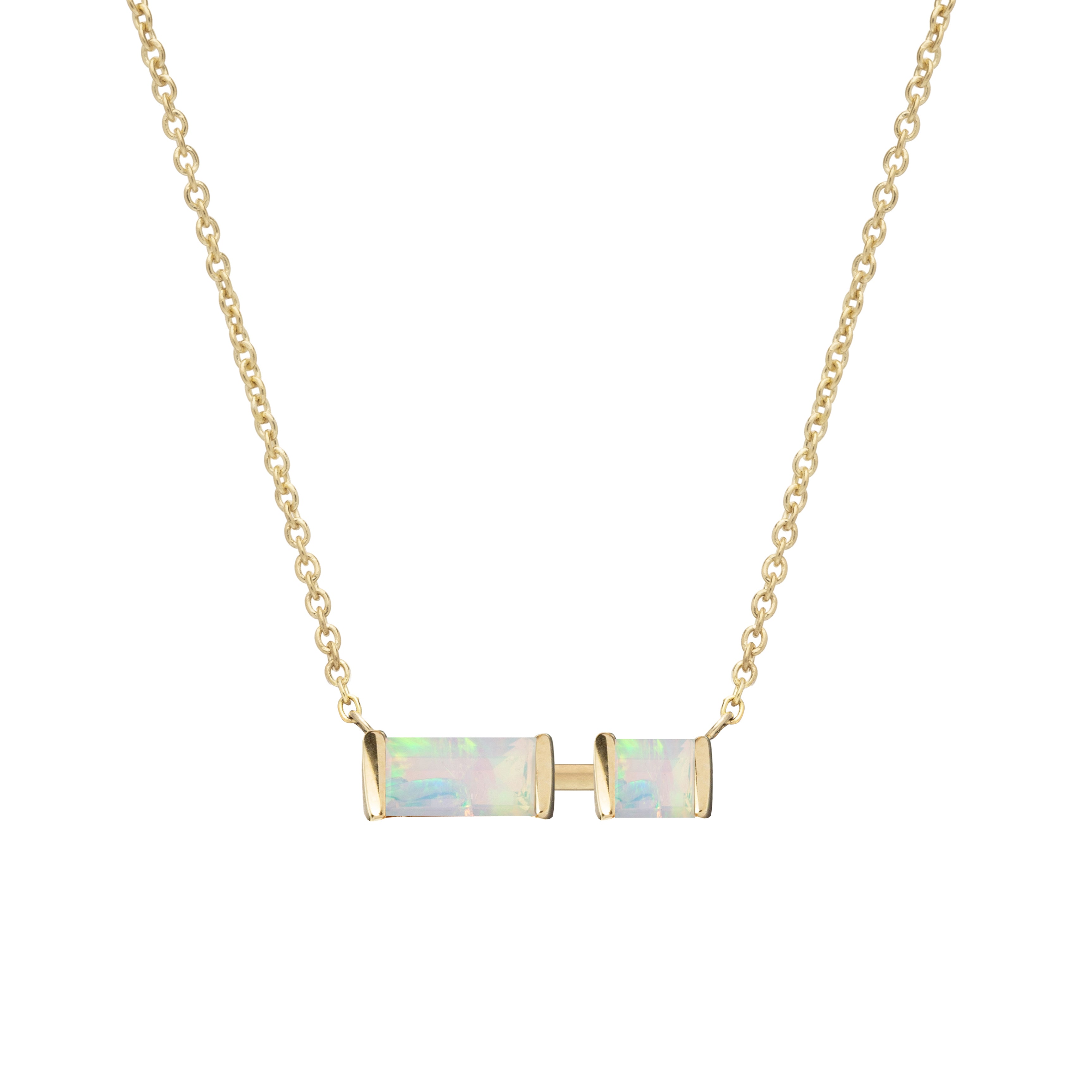 【Aliita】 Compuesta 9ktゴールドイヤリング with gemstones aliita-necklace-gold-opal-