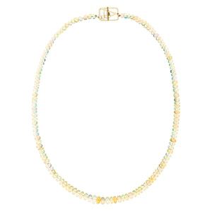 A DECO OPAL YELLOW NECKLACE