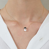 SNOWMAN WHITE NECKLACE