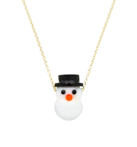 SNOWMAN WHITE NECKLACE