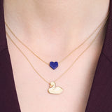 CORAZON CUT LAPIS LAZULI NECKLACE