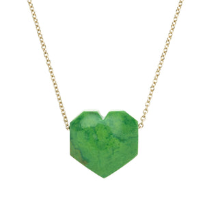 CORAZON VERDE COLLANA