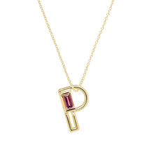 Load image into Gallery viewer, LETRA P TOURMALINE NECKLACE
