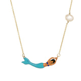 MERMAID AQUA BLUE NECKLACE