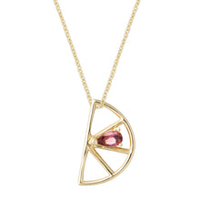 Load image into Gallery viewer, MEDIA NARANJA GOTA TOURMALINE NECKLACE
