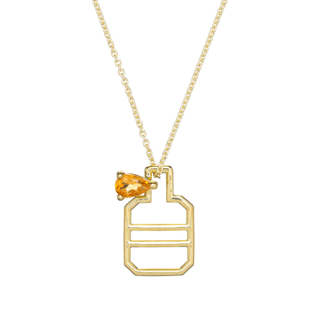 PERFUME GOTA CITRINE NECKLACE