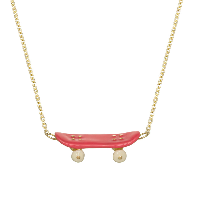 SKATE PINK NECKLACE
