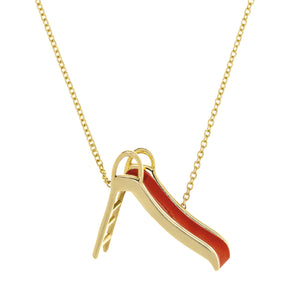 SLIDE RED NECKLACE