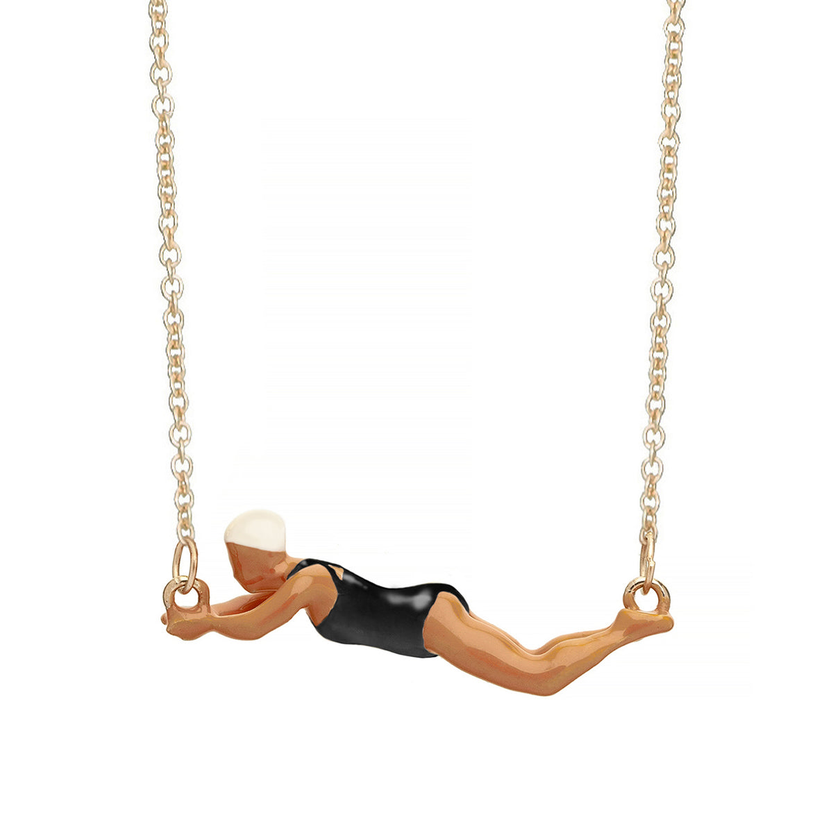 Nadadora Completo Black Gold Necklace - ALIITA