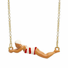 Load image into Gallery viewer, NADADORA RAYADA RED NECKLACE
