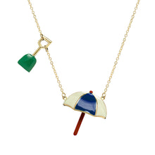 Load image into Gallery viewer, SOMBRILLA PALETA BLUE NECKLACE
