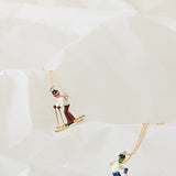 SKI BURGUNDY NECKLACE