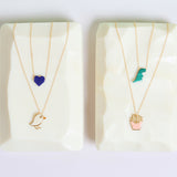 DINO CUT MALACHITE NECKLACE