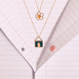 FLORECITA PRISMA ORANGE NECKLACE