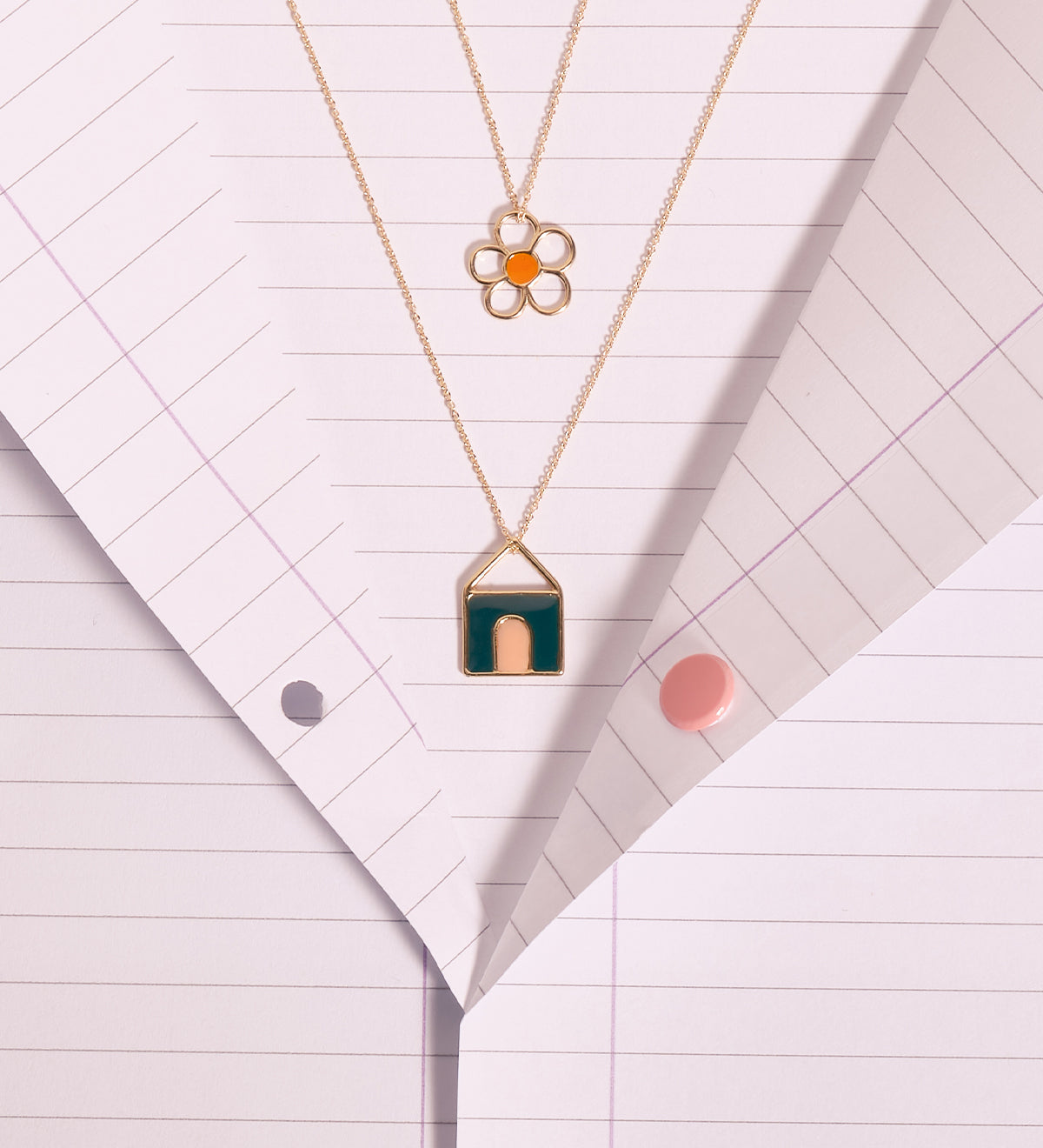 FLORECITA PRISMA ARANCIO COLLANA