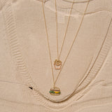 HAMBURGER ENAMEL NECKLACE