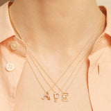 LETRA P TOURMALINE NECKLACE