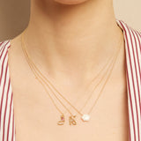 LETRA K AMETHYST NECKLACE