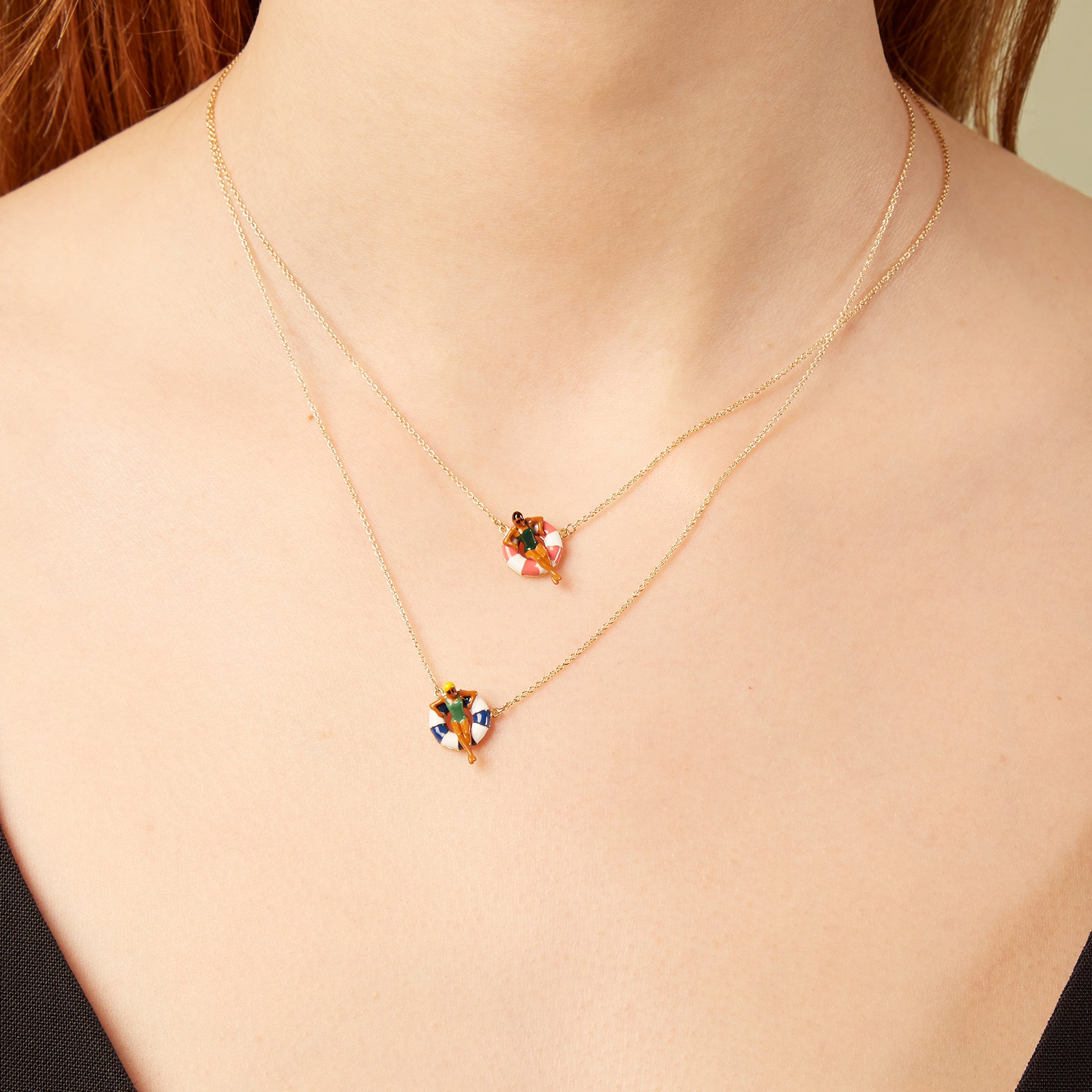 FLOTADORA ROSA COLLANA